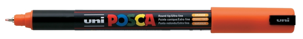 Marker z farbą plakatową Uni Posca, PC-1MR 0,7mm pomarańczowy