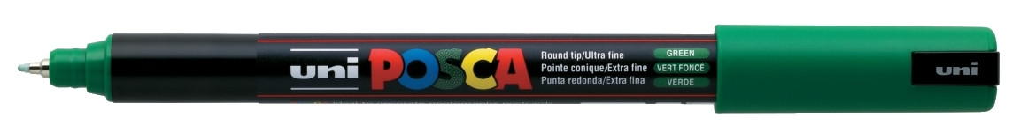 Marker z farbą plakatową Uni Posca, PC-1MR 0,7mm zielony