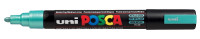 Marker z farbą plakatową Uni Posca, PC-5M 2,5mm metaliczny zielony
