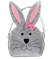 Koszyczek filcowy - zajączek z kokardką Wielkanoc Arpex