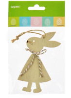 Drewniana zawieszka - zajączek Wielkanoc Arpex