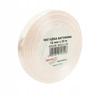 Wstążka satynowa 12mmx32m Szampański WS12-119 Brewis