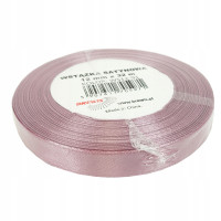 Wstążka satynowa 12mmx32m Ciemny pudrowy róż WS12-91 Brewis