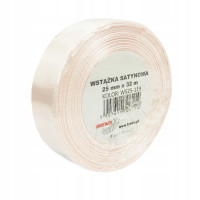 Wstążka satynowa 25mmx32m Szampański WS25-119 Brewis