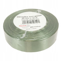 Wstążka satynowa 25mmx32m Khaki WS25-136 Brewis