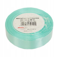 Wstążka satynowa 25mm/32m Miętowy WS25-181 Brewis