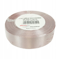 Wstążka satynowa 25mmx32m Pudrowy róż WS25-92 Brewis