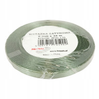 Wstążka satynowa 6mmx32m Khaki WS6-136 Brewis