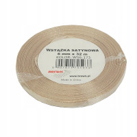 Wstążka satynowa 6mmx32m Migdałowy WS6-173 Brewis