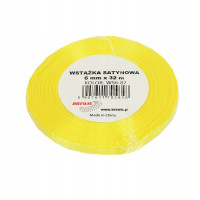 Wstążka satynowa 6mmx32m Kanarkowy WS6-82 Brewis