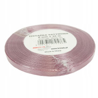Wstążka satynowa 6mmx32m Ciemny pudrowy róż WS6-91 Brewis