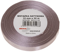 Wstążka satynowa 6mmx32m Pudrowy róż WS6-92 Brewis