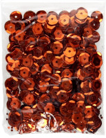 Cekiny błyszczące 8mm 10g miedziane B150 Brewis