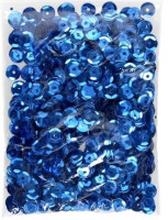 Cekiny błyszczące 8mm 10g niebieskie B190 Brewis