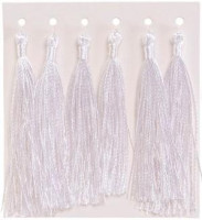 Frędzelki (chwosty ozdobne) FR2 białe Brewis