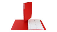 Teczka do akt osobowych A4/30 2 ringi czerwony Biurfol