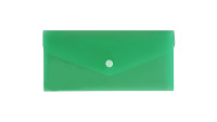 Teczka koperta DL satynowa PP Biurfol zielona