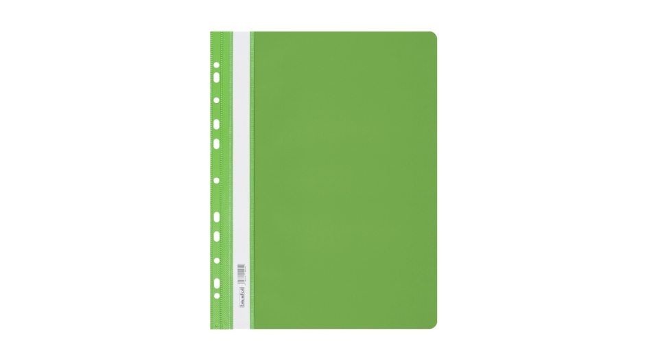 Skoroszyt twardy wpinany A4 PVC Biurfol jasnozielony