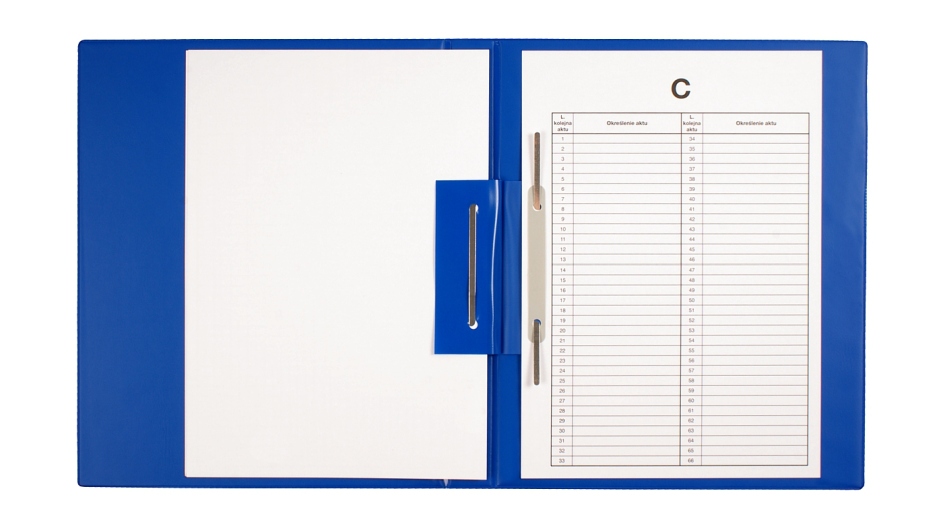 Teczka do akt osobowych B+W niebieska