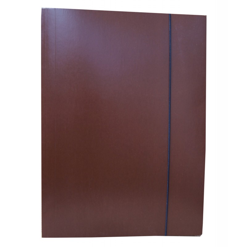 Teczka z gumką A4 TG06 1szt. Konfex brązowa