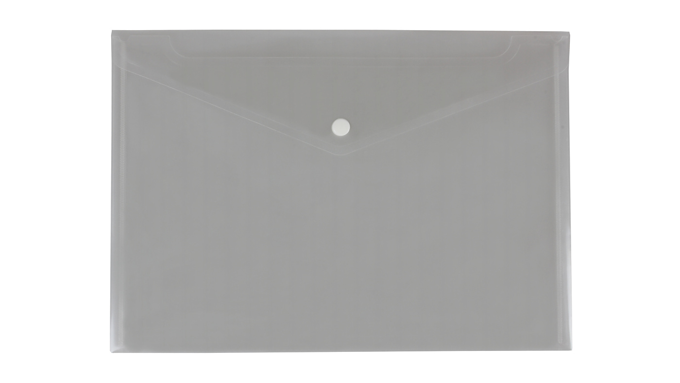 Teczka kopertowa A4 satynowa PP Biurfol przezroczysta