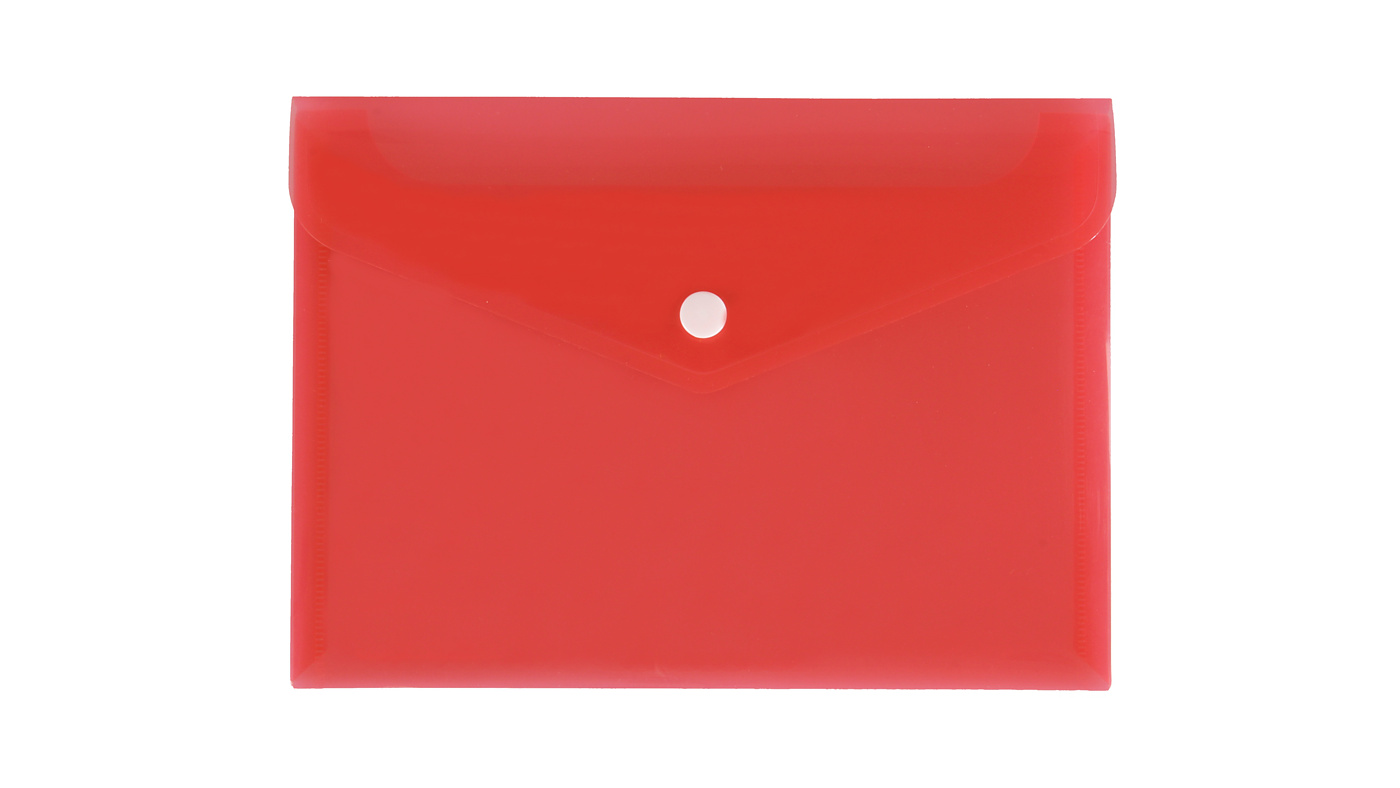 Teczka kopertowa A5 satynowa PP Biurfol czerwona