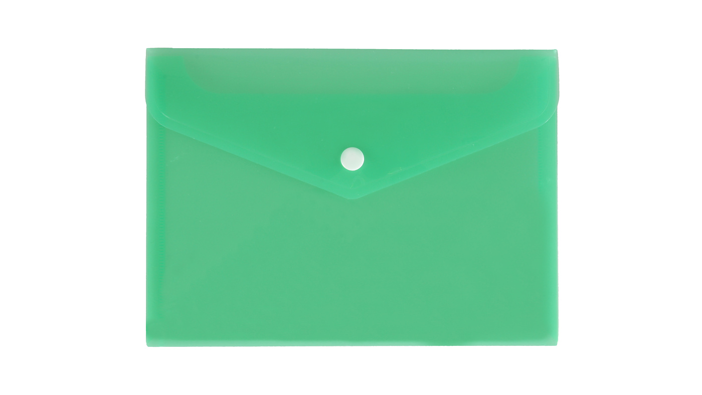 Teczka kopertowa A5 satynowa PP Biurfol zielona