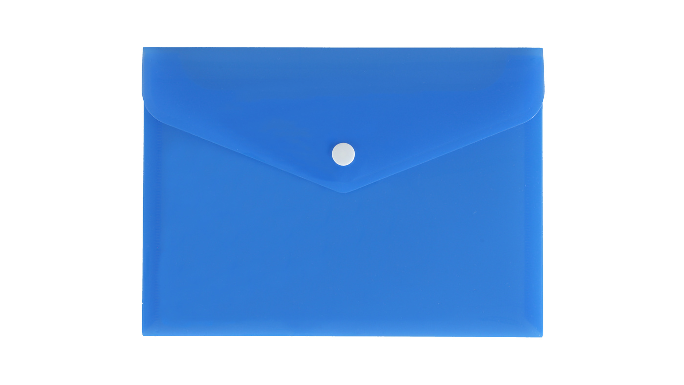 Teczka kopertowa A5 satynowa PP Biurfol niebieska