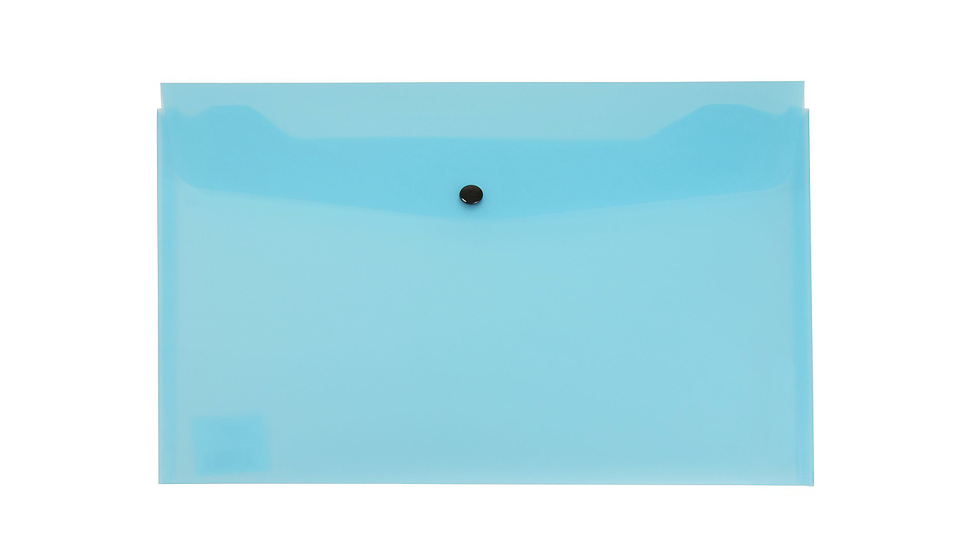 Teczka kopertowa A4 PVC Biurfol niebieska