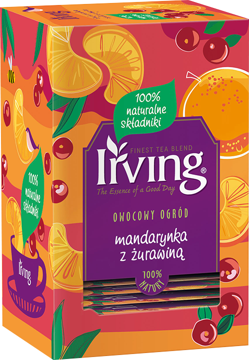 Herbata Irving żurawina&mandarynka 20 torebek