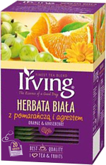 Herbata Irving biała pomarańcza/agrest 20k